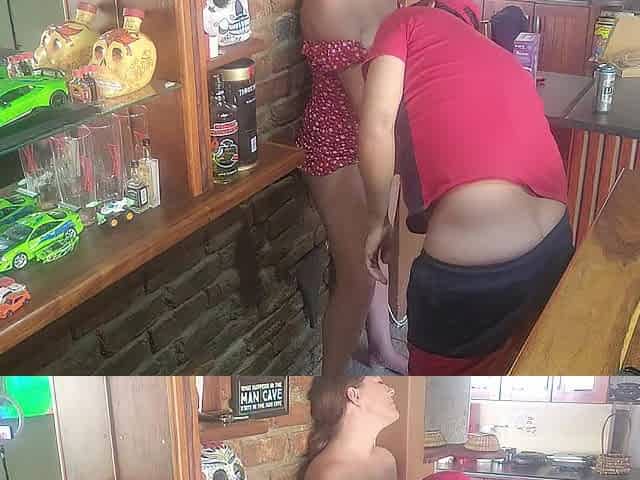 Quickie cum in her booty