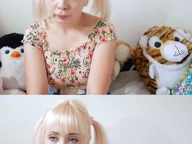Curly Blonde Teen Records Solo Dildo Masturbation More at