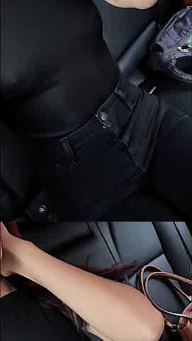 Hawt cutie masturbates in my car after a party
