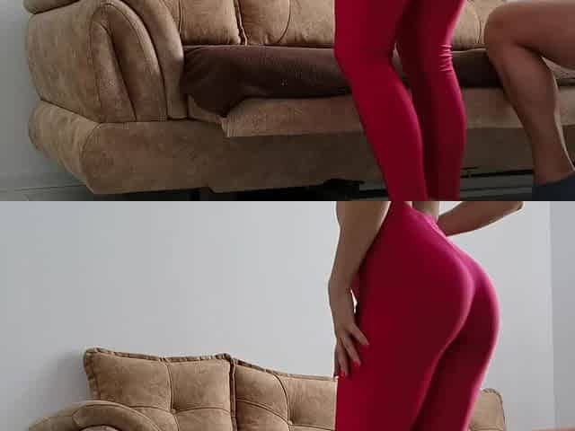 Stepsister look so hawt in leggings,rubbing dong