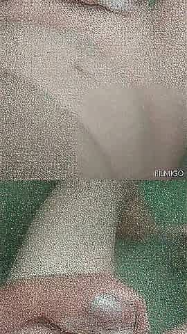 tugjob with foam in the bathroom