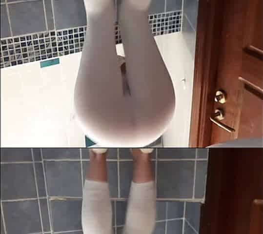 Wetting White Leggings After Gym