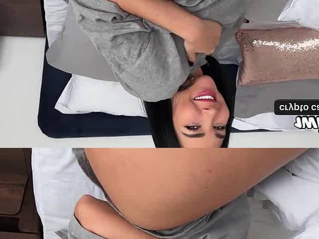 My Stepmom's Secret Trick! - This babe Wishes Creampie