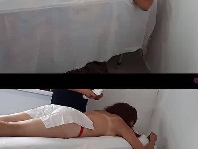 Hotwife gets a real creampie from an unfamiliar masseur