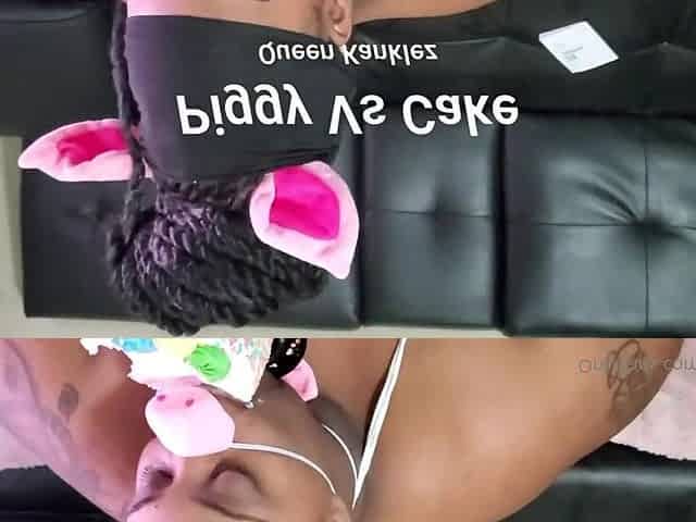 Feedee Ssbbw Piggy vs Cake