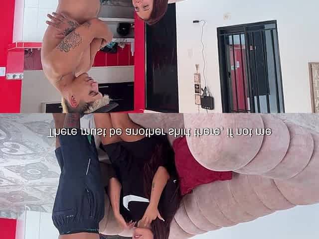 No Stepbrother, Don't Take off My Shirt, I Have Nothing Under It. I Take off My Stepsister's Shirt to See Her Rich Tits