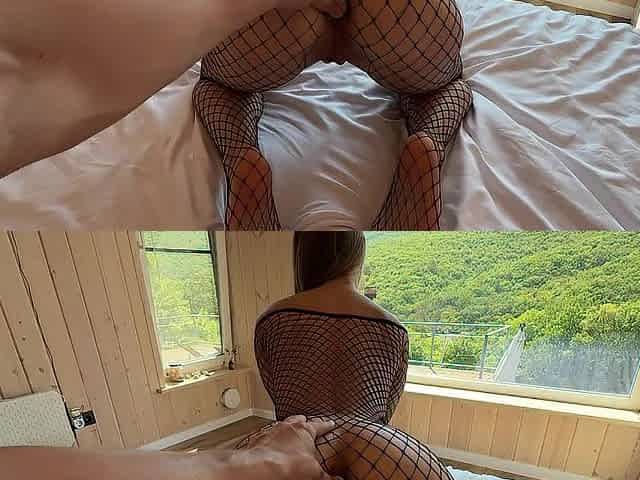 Twat and anal from a small wench. twenty cm of schlong is not much for her)