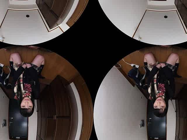 Japanese students explore VR passion in long haired POV