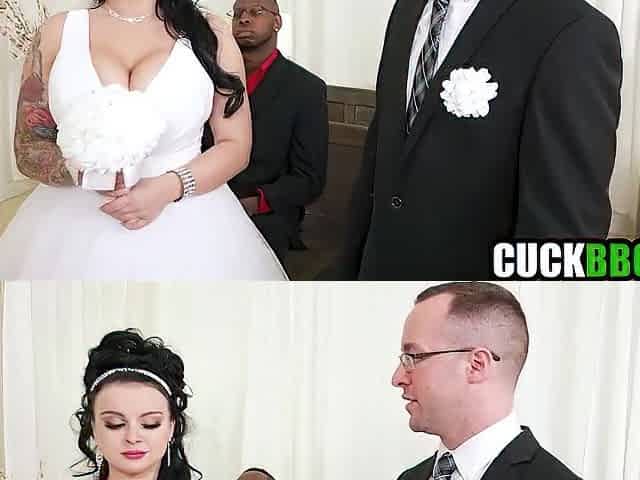 Bride Drilled By BBCs In Front Of Cuck Spouse