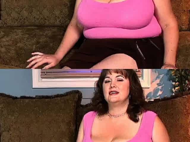 Chubby Brunette Big Boobs Dildo Masturbation