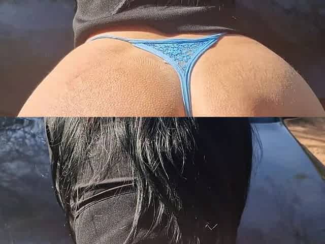 Horny girlfriend enjoys fucking while enjoying beautiful scenery