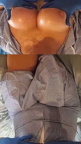 Naughty Nurse Julie - Oiled Tits & Bare Pussy Tease - 002-v-v-4-nurse-boobs