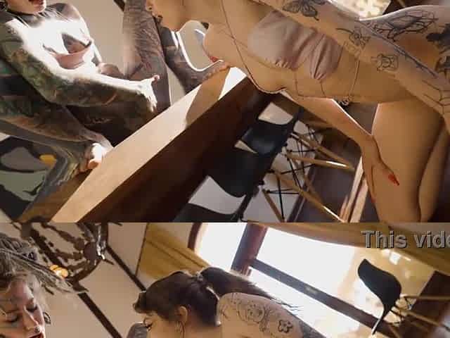 Toys, ATM, and Squirt Heavily Tattooed Beauties Bizarre Anal