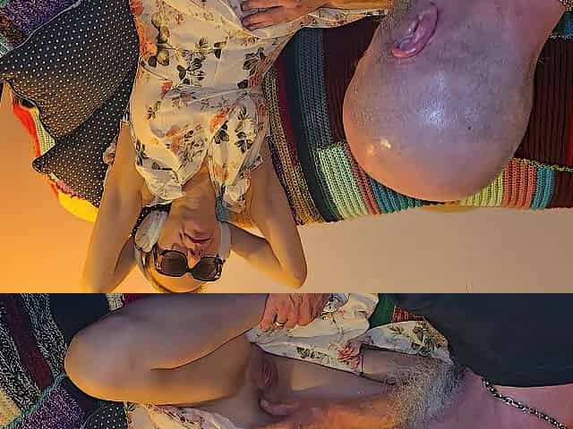 This chab licks and fondles my vagina with his fingers
