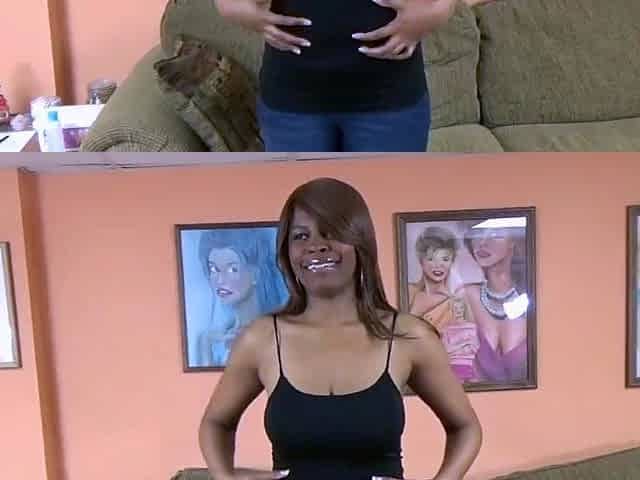 Ebony Milf Solah Laflare Sucks Some White Dick At The A