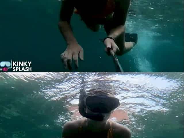 Snorkel Slut: Tight Bikini, Dive Mask & Underwater Fin Tease