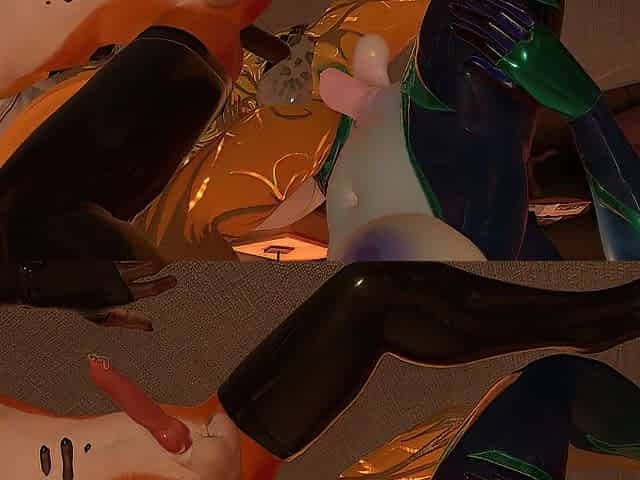 Trio yiff orgasms