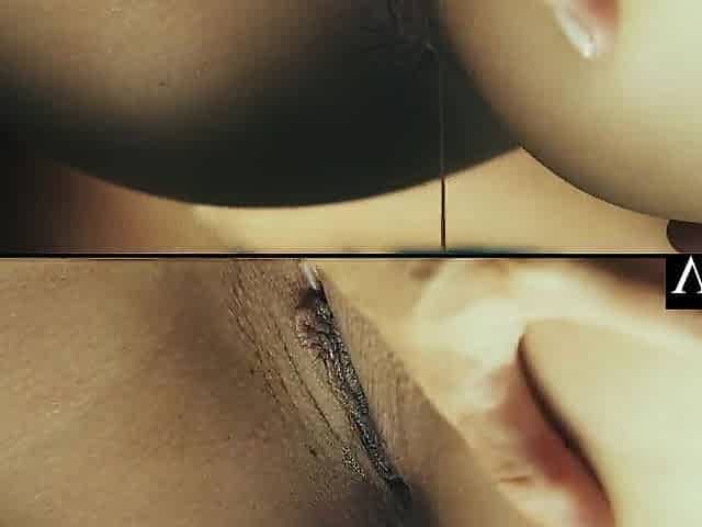 Breasty aged lesbian babes lick every others butt and vaginas