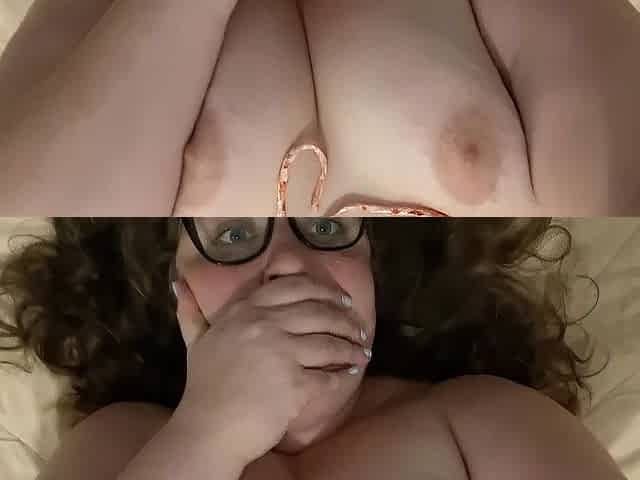 SHY NERDY ANGEL GLASSES FIMS HER SELF WHILST I SCREWS HER CONSTRICTED SNATCH AFTER PROM