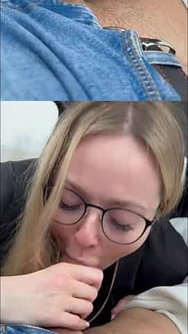 Sucking knob to the 1st person in the car