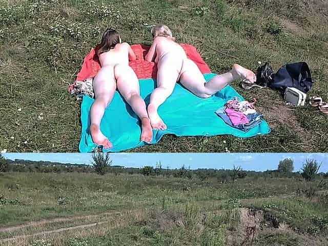 Mature MILF and Young Girl Sunbathing on a Wild Beach Without Clothes Naked Asses Big Tits Big Ass Natural Tits