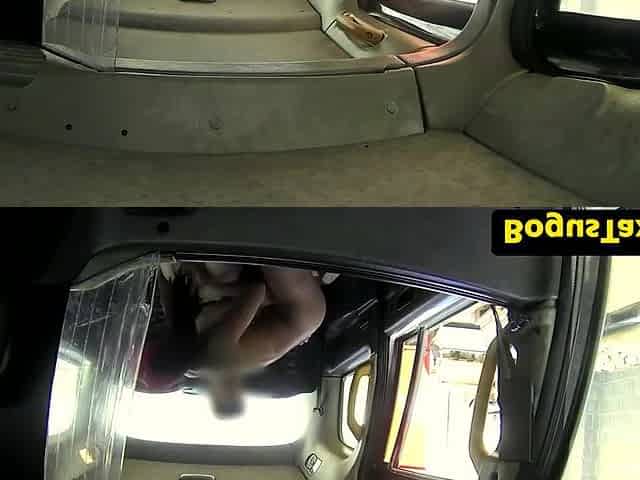 Ebony Amateur In Taxi Riding Cock