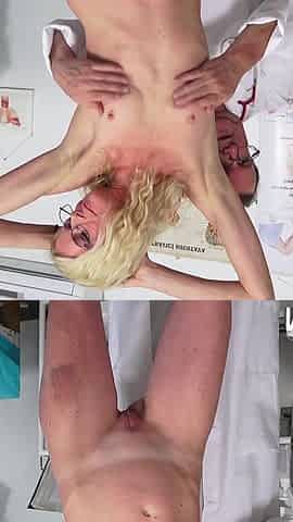 Naked Physical Exam of Hot Bonde MILF Ellis