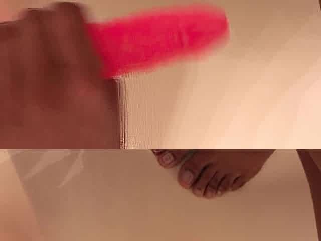 Ravishing gal rubs your penis *POV* ( showing feet)