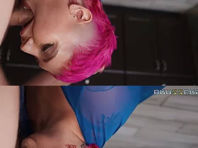 Mick Blue And Jadynn Stone In Fat Pink-haired Chick Gets Fucked All Over The House