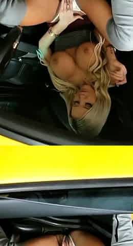 Blonde With Natural Big Boobs Loves Putting A Toy In Her