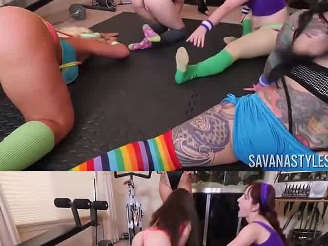 Yoga Class Turns Into Non Stop Group Sex With Alura Jenson And Savana Styles