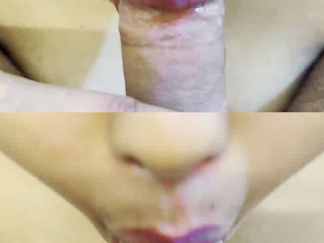 Satule Ne Apni Ko Lund Chosa Veer Pee - Blowjob & Eats Hot Cum