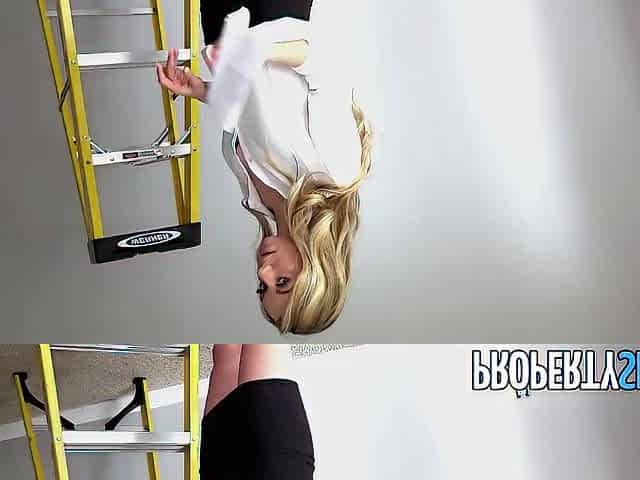 PropertySex - Abode painter smooth talks his hawt golden-haired boss lady into sex