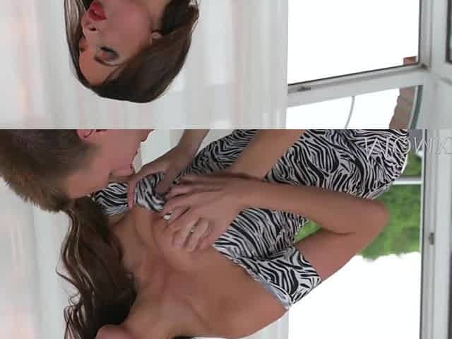 MAMA French bombshell Anissa Kate motorboats man with huge natural titties