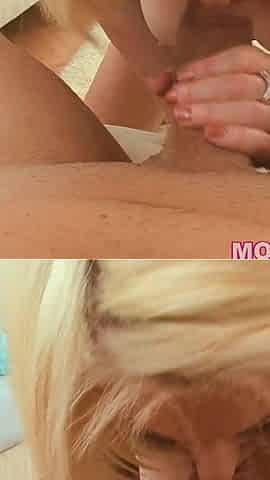 Sindi Star Blonde MILF Huge Cock POV Blowjob and Cum Swallow