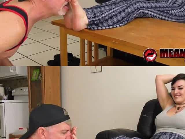 Richard Lennox Enjoys Sniffing And Licking Irene Silver Feet