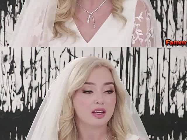 A bride, Lexi Lore gets a SHOCKING gift!