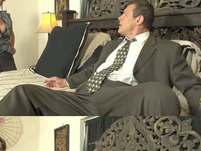 Breasty mother i'd like to fuck accountant stays overtime to satisfy her boss and his heavy pulsating shlong