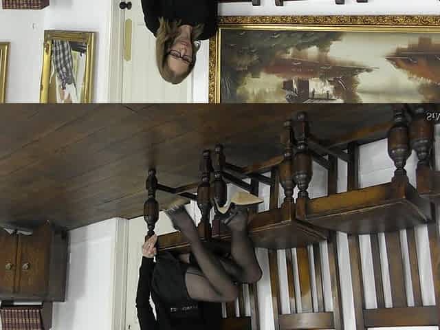 Miss Cooper; Sexy Seamed Black Sheer Stockings
