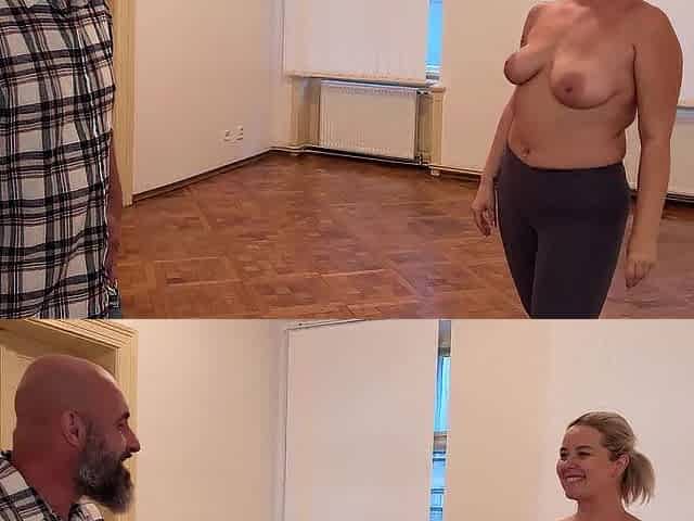 Breasty Blond Housewife Drilled By Old Large Jock Neighbor