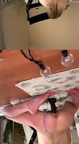 Haley amateur blonde girl toying pussy using a vibrator