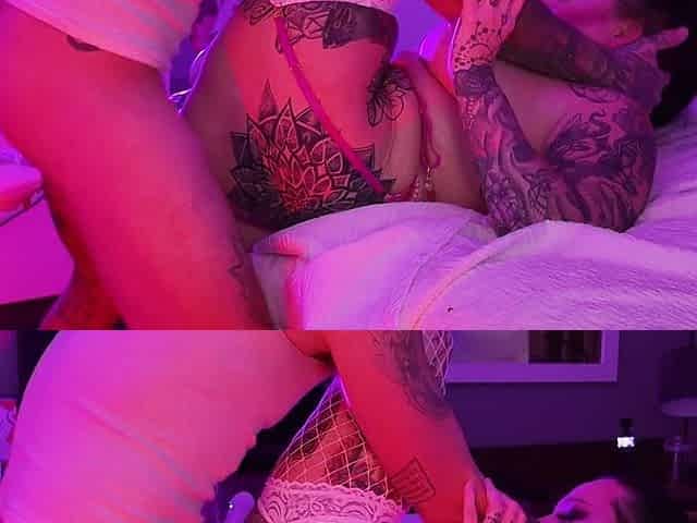 Tattooed Doxy Gets All her holes Drilled for Valentines Day. Tattoobabie08 can't stop squirting.