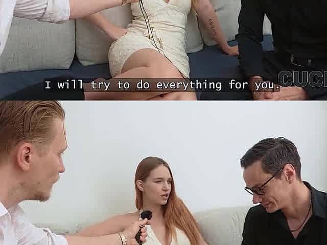 CUCK4K. This chab knows how to solve problems in marriage. Sexy sex with Leya Desantis