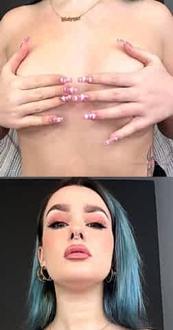 Glamour babe with big boobs masturbates in lingerie