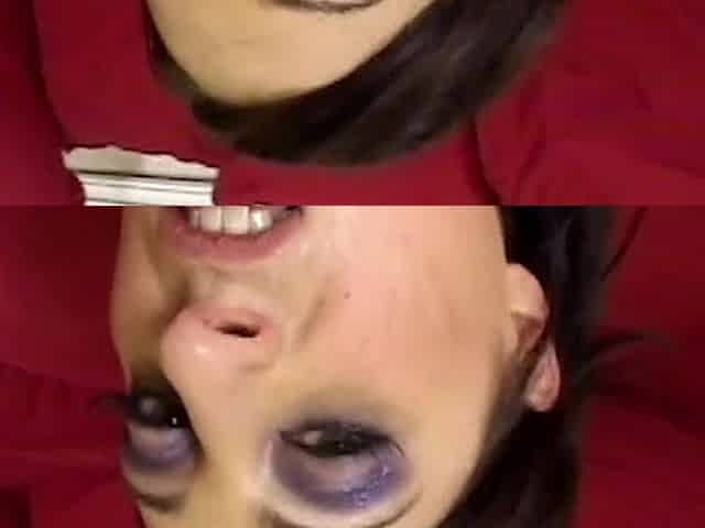 Deepthroat Tears Drool Bulging Throat Cum Swallow Slut