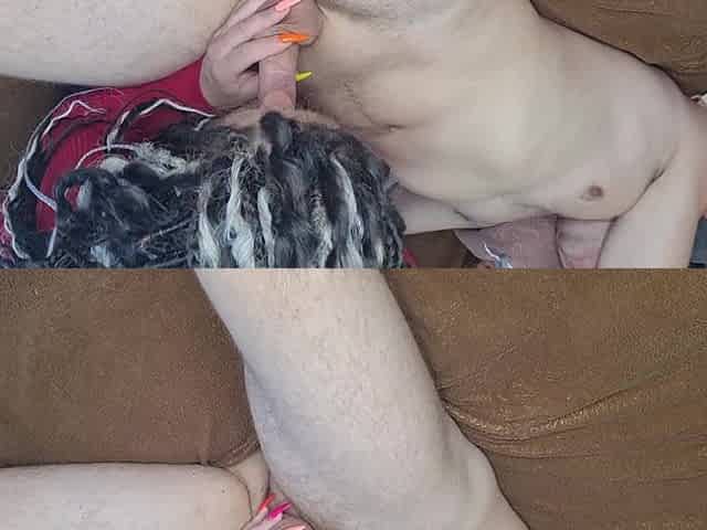The Wife Took the Condom off Her Lover's Penis. Cum Got Into Pussy