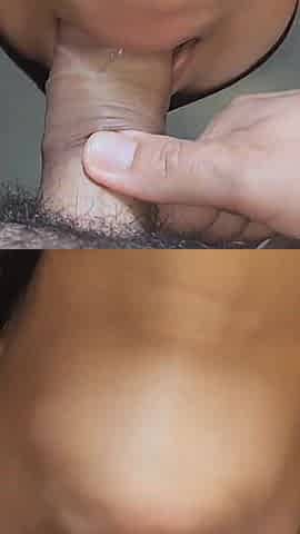 Deep Throat Upside Down Until Cum in Throat