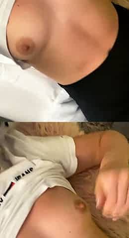 Young amateur teen in solo masturbation playing with herself