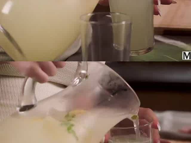 Horny MILF Savannah Bond seduced bbc stepson Paul Strong in the kitchen