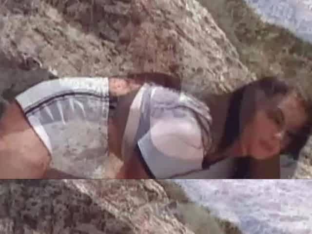 Sweet babes gets naughty at the beach